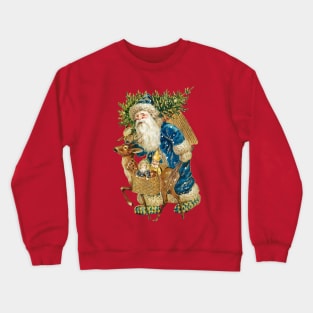 Santa Claus Deer Kids Hand Drawn Crewneck Sweatshirt